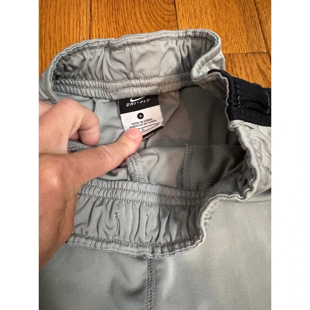 Nike Boys Dri-FIT Athletic Shorts Bundle Grey Blue Size Small 2 Pack Basketball